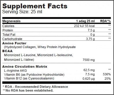 Folyékony amino 25 ml./1 Amper.