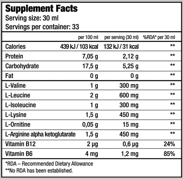 Folyékony BCAA 1000 ml.