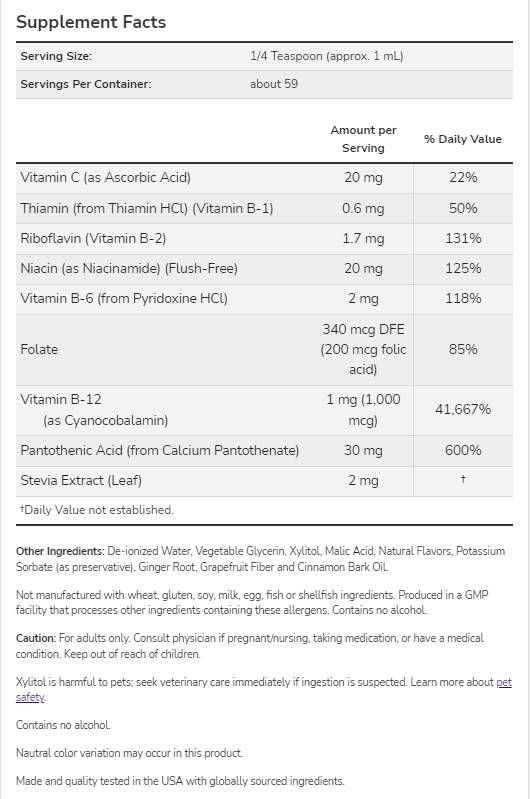 Folyékony B-12-vitamin - 237 ml