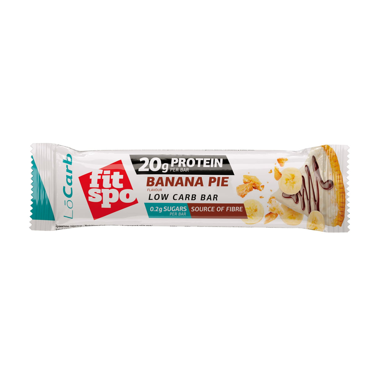Alacsony szénhidráttartalmú fehérjeszeletek | Keto-barát banánpite x 60 gramm