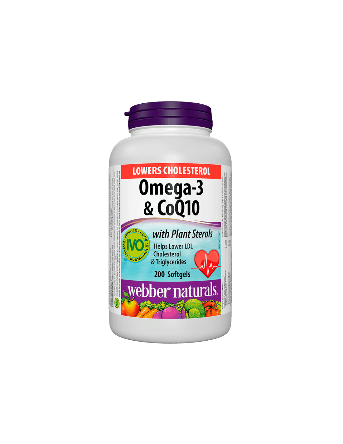 Csökkenti a koleszterinszintet az Omega-3 zsírsavakkal & CoQ10+növényi szterinek/Omega-3 koenzimmel Q10 és fitoszterinekkel x 200 lágyzselatin kapszula