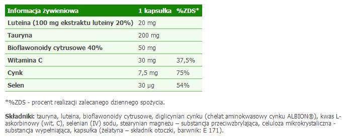 Lutein Bio Complex - 30 kapszula
