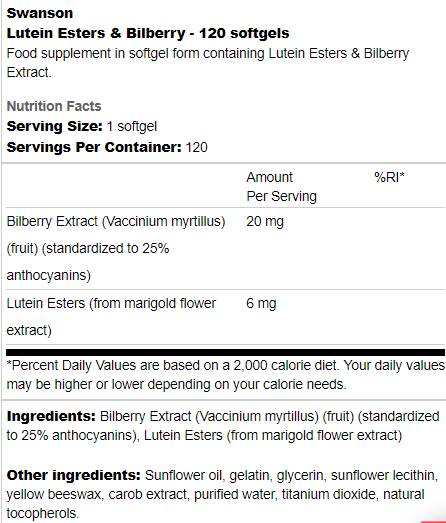 Lutein-észterek és fekete áfonya 120 lágyzselé