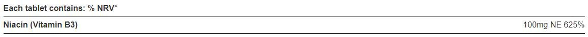 Non-Flush Niacin 100 mg - 100 Tablets - Nutra Best Europe