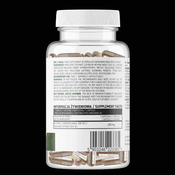 Maca 600 mg/Vege 60 kapszula