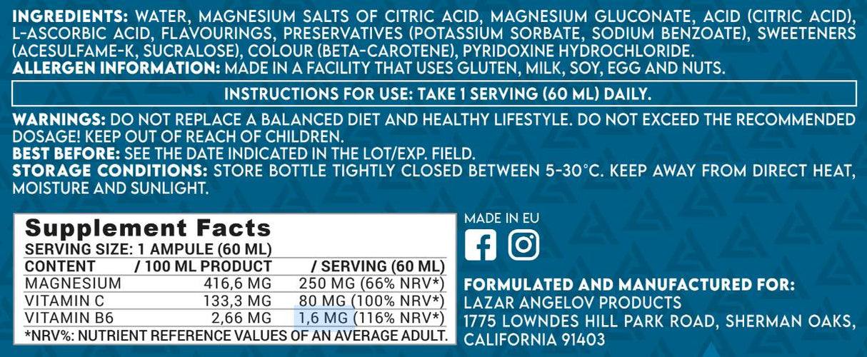 Magna Shot | C-vitaminnal & B6 - 60 ml