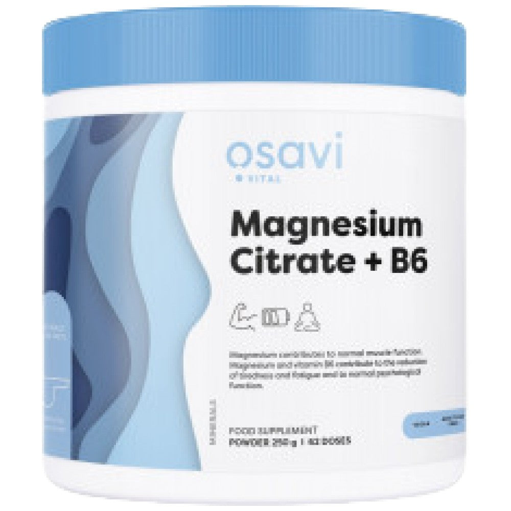 Magnézium-citrát + B6 por - 250 gramm