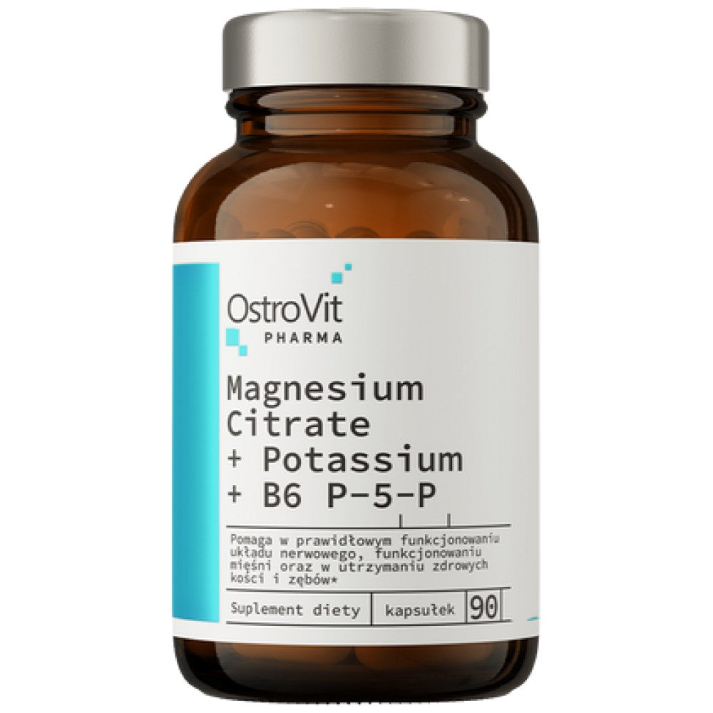 Magnézium-citrát + kálium + B6 P-5-P 90 kapszula