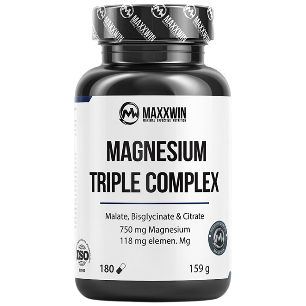 Magnesium Triple Complex | maláttal, biszglicináttal és citráttal - 180 kapszula