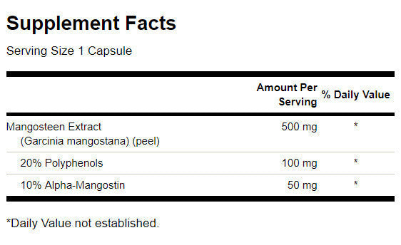 Mangosztán Standardizált 500 mg - 90 kapszula