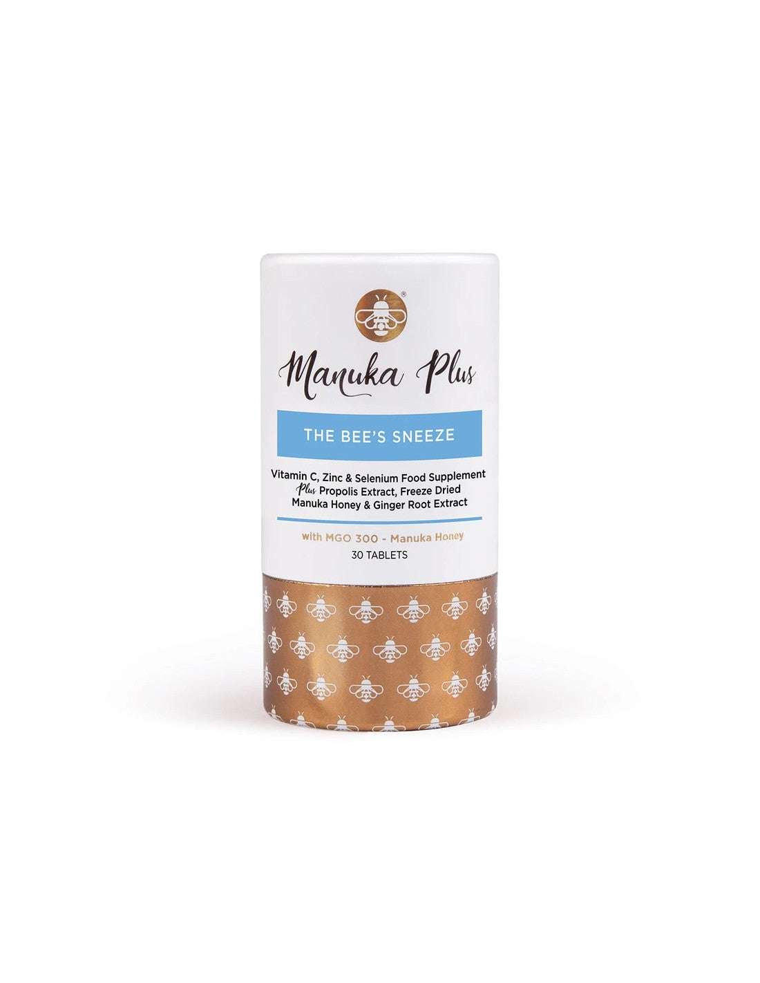 Manuka Plus® The Bee's Sneeze/ Formula az erős immunitásért Manuka mézzel MGO 300 x 30 tabletta