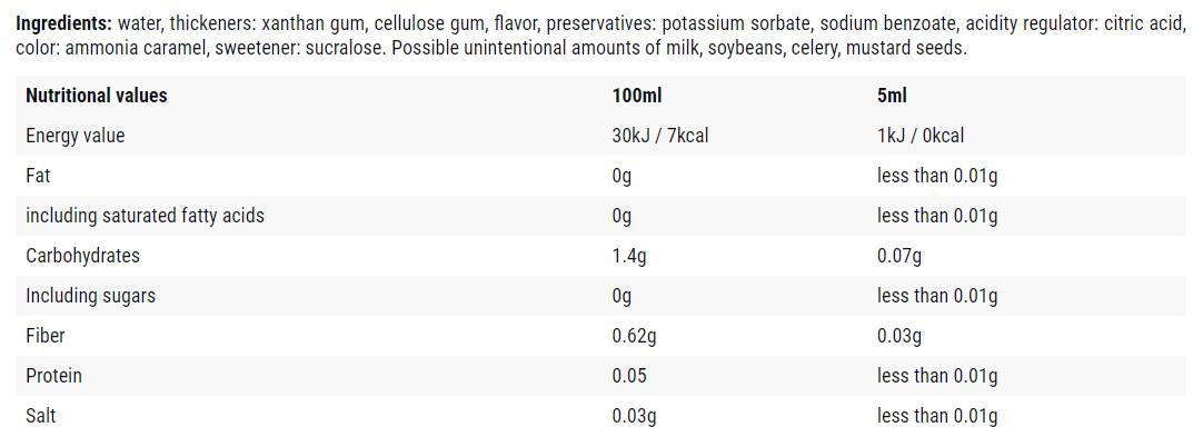 Juhar/0 kalória szirup - 500 ml