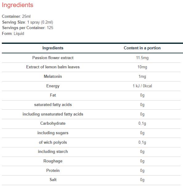 Melatonin 1 mg szájspray | Passiflorával - 25 ml