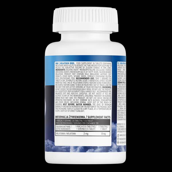 Melatonin 8000 180 tabletta