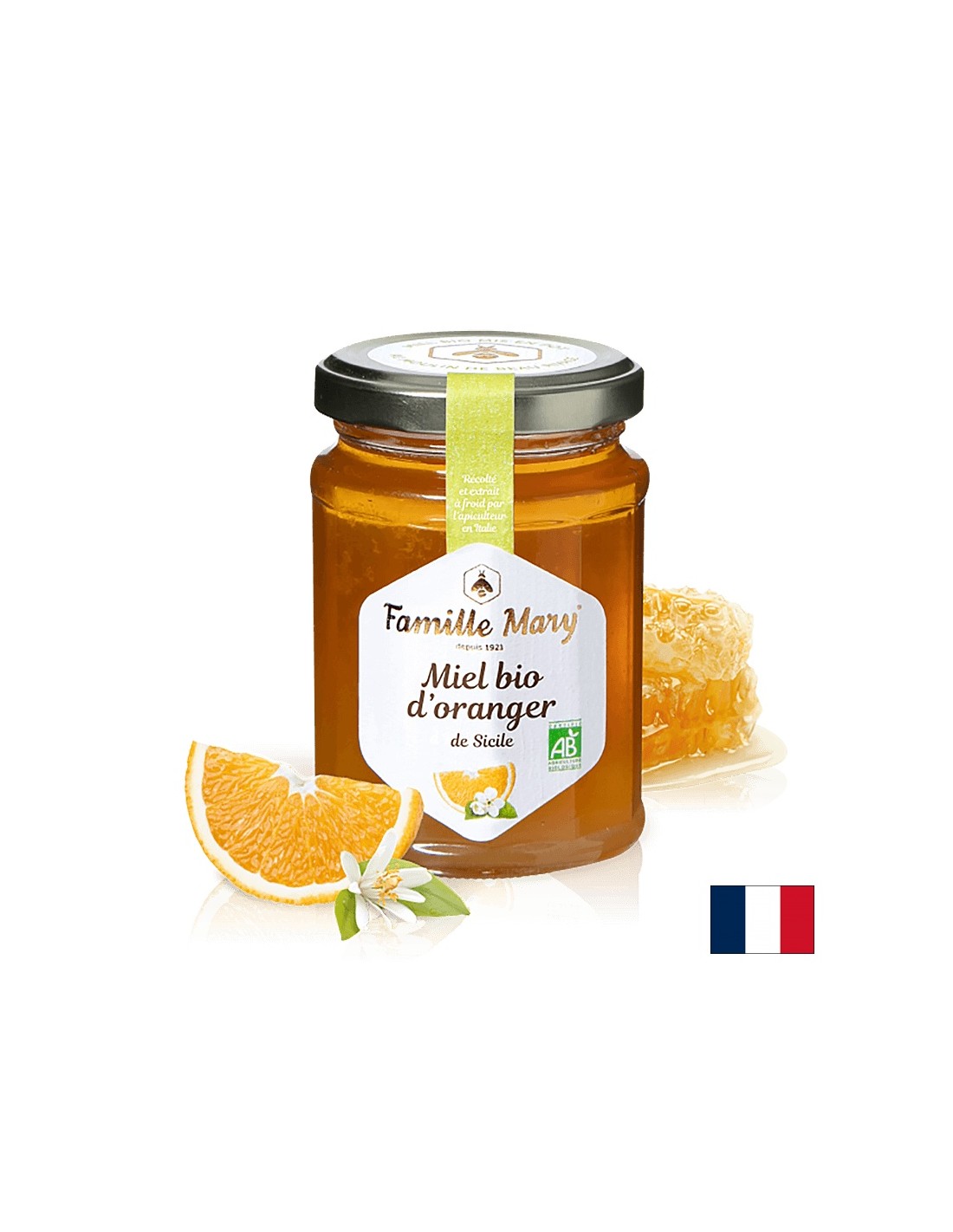 Bio méz narancsvirágból - Miel bio d'orange, 230 g