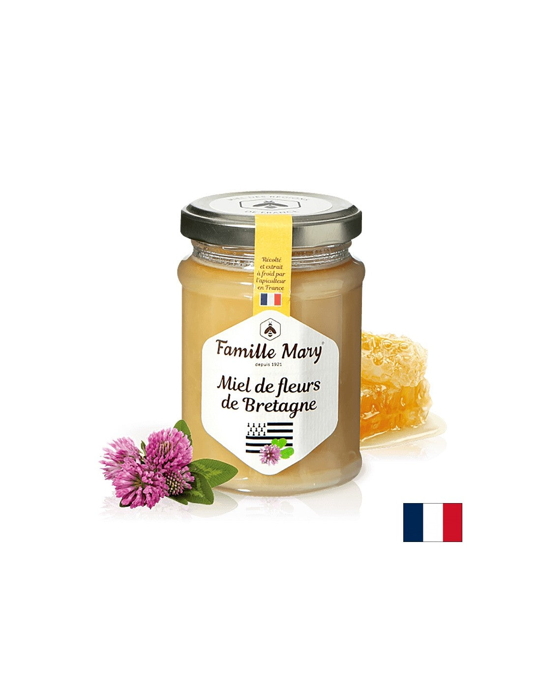 Virágméz Bretagne-ból, Franciaország - Miel de fleurs de Bretagne, 230 g