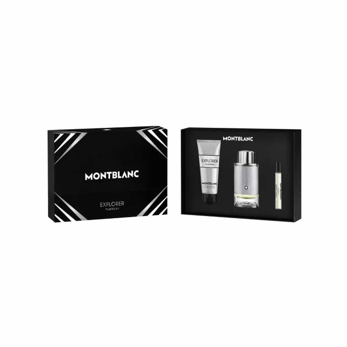 <tc>MONTBLANC</tc> Explorer Platinum Eau De Parfüm Spray 100ml Szett 3 Darab