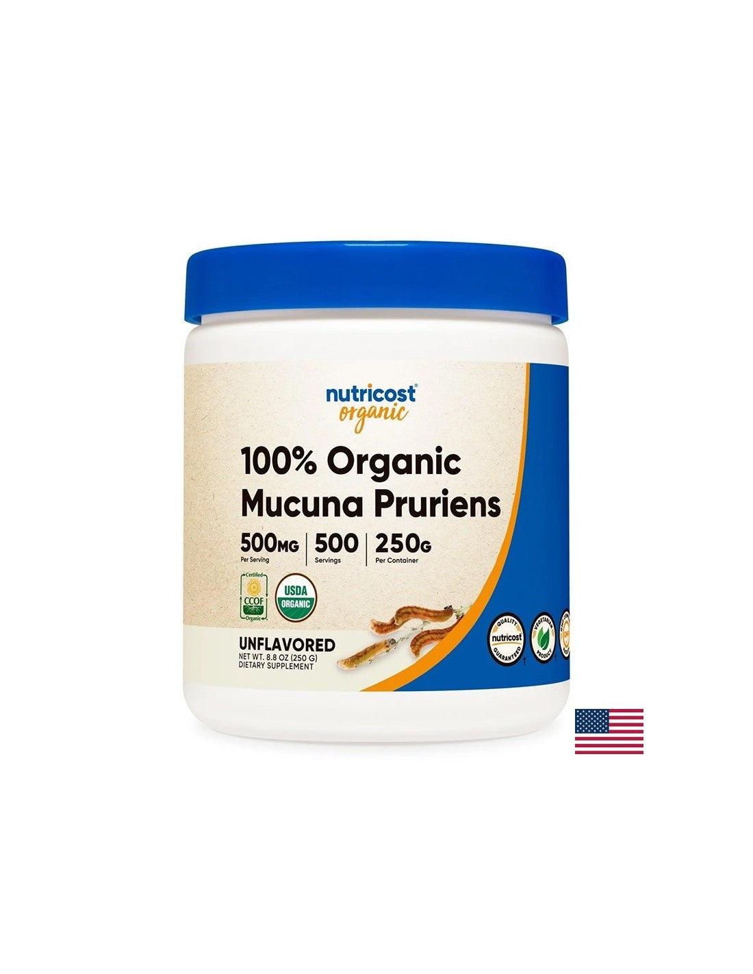 Stressz és szorongás - Mucuna (Mucuna Pruriens) 400 mg, 250 g por