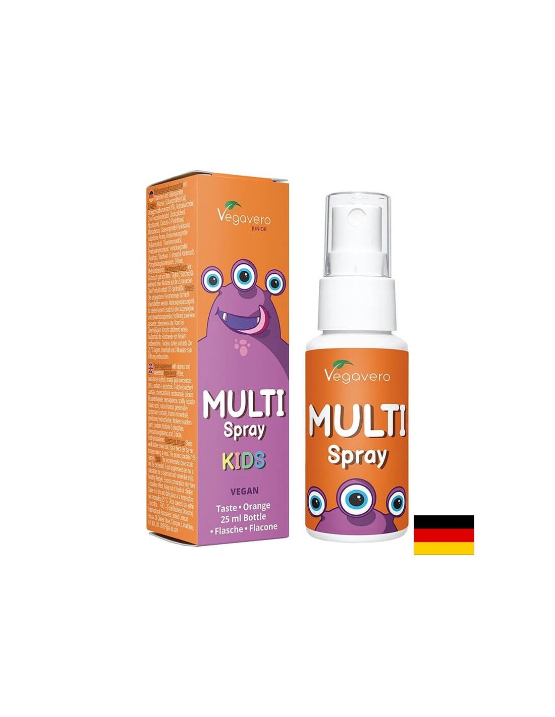 Multivitamin Junior/ Multivitaminok gyerekeknek/ Szájspray, 25 ml, 100% vegán <tc>Vegavero</tc>