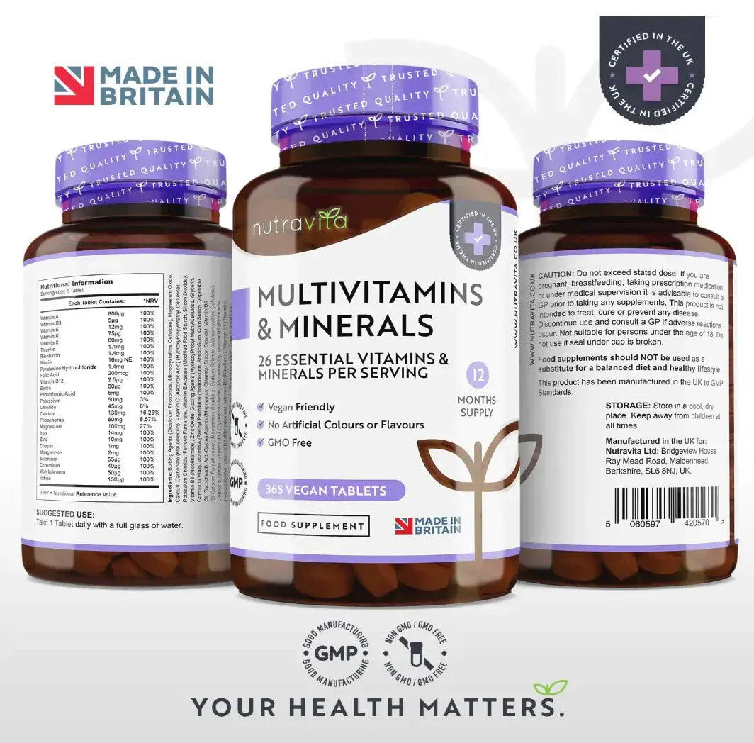 Multivitaminok - 26 esszenciális összetevő /365 tabletta, 365 nap/ <tc>Nutravita</tc>