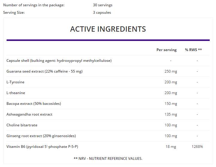 Braintus Focus / Gamer Series 90 capsules - Nutra Best Europe