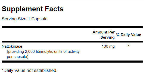 Nattokinase 2000 fibrinolitikus egység 100 mg - 30 kapszula