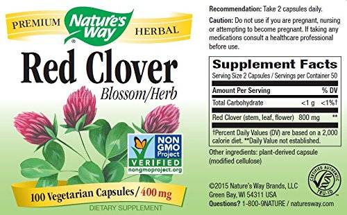 Red Clover Blossoms 400 mg - 100 capsules - Nutra Best Europe