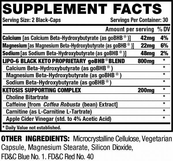 Lipo 6 Black / Keto - 60 capsules - Nutra Best Europe