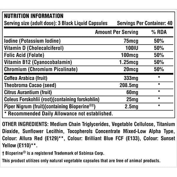 Lipo 6 Black / Hers 120 capsules - Nutra Best Europe