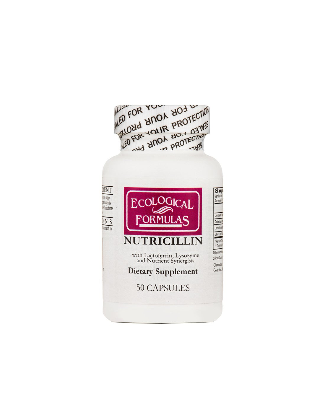 Nutricillin - Nutricillin, 50 kapszula Ökológiai formulák