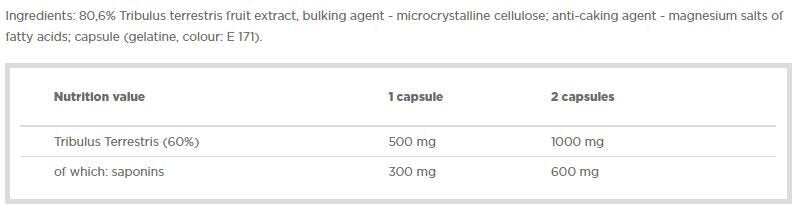<tc>Olimp</tc> Tribusteron 60 - 500 mg. 120 kapszula.