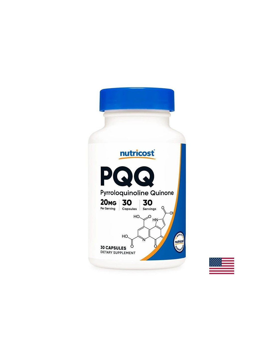 Sejtegészség, szív- és agyműködés – pirrolokinolin-kinon (PQQ), 20 mg x 30 kapszula