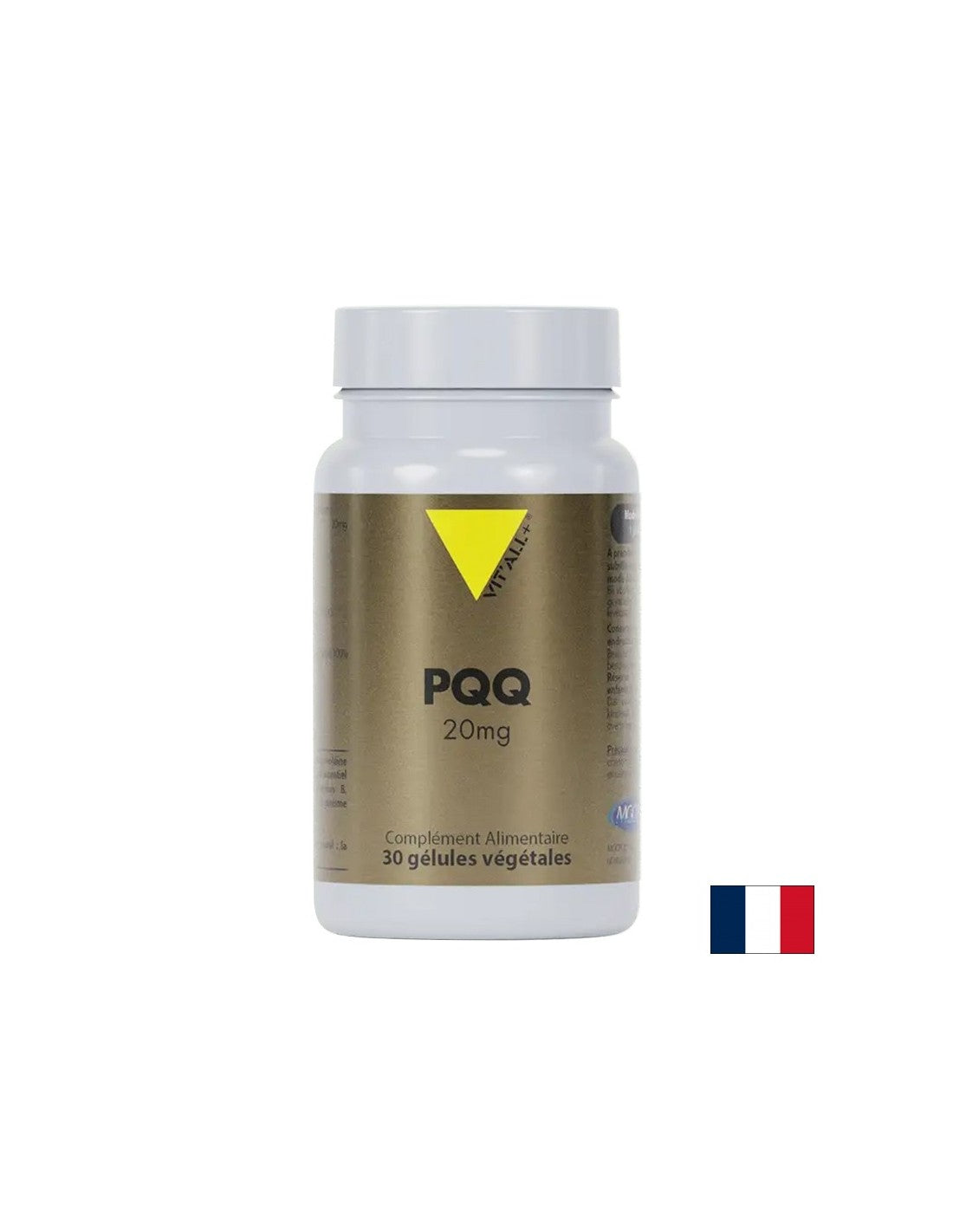 Sejtegészség, szív- és agyműködés – pirrolokinolin-kinon PQQ, 20 mg, 30 kapszula