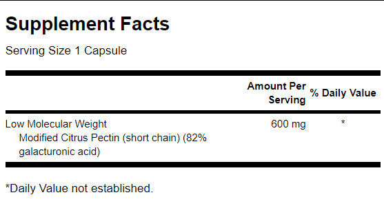 PectiPure Modified Citrus Pectin 600 mg - 60 kapszula