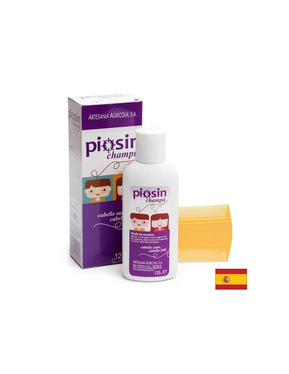 Piosin champú - Sampon tetvek ellen, 125 ml Arte<tc>san</tc>ia