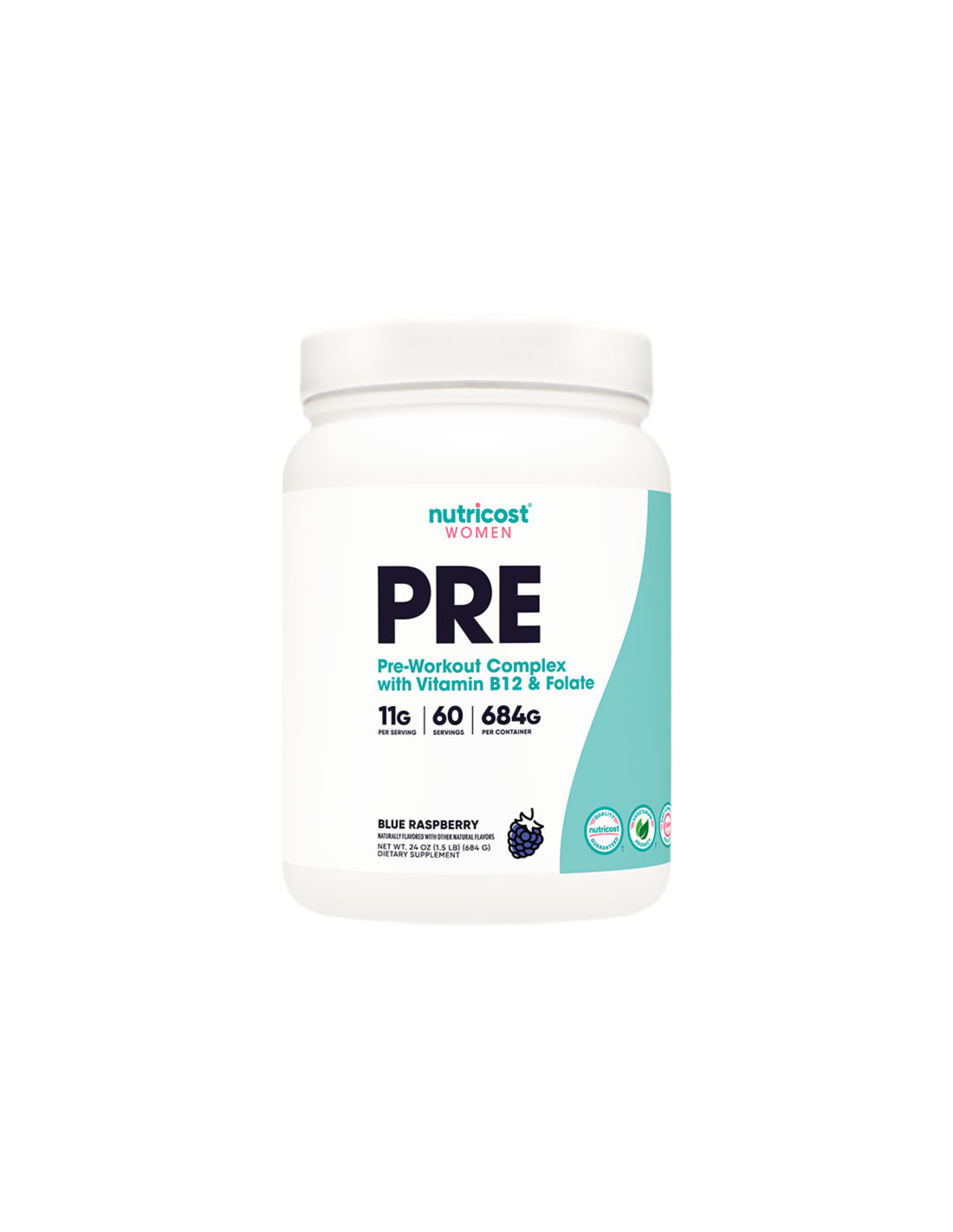 Komplex fitnesz formula nőknek edzés előtti porhoz, 684 g <tc>Nutricost</tc>