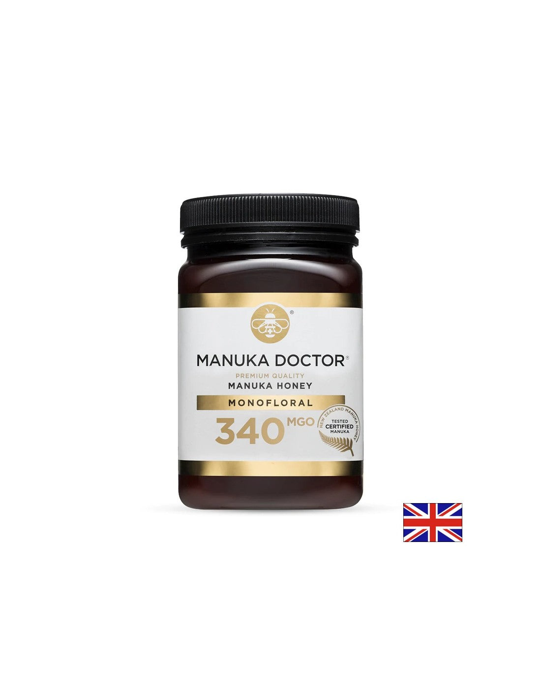 Prémium minőségű, monoflorális manuka méz (340 MGO), 500 g