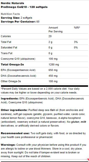 ProOmega CoQ10 - 120 gél kapszula