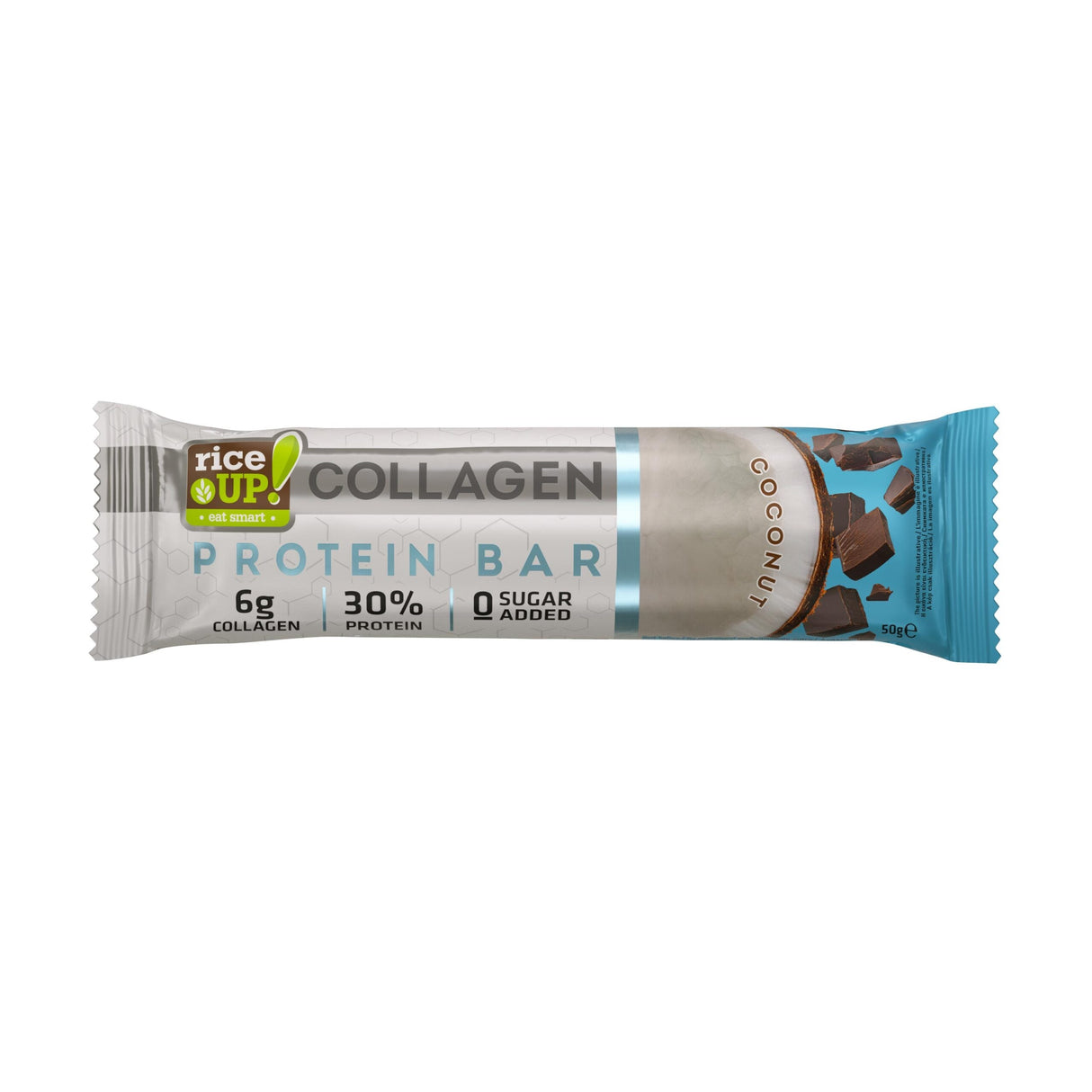 Fehérjeszelet 6 g kollagénnel & Hozzáadott cukor nélkül - 50g