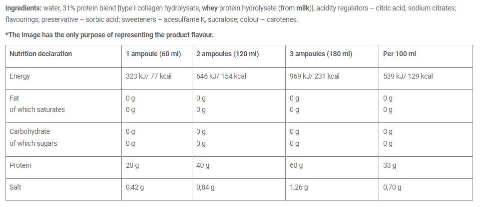 Protein Shot Box/20 x 60 ml