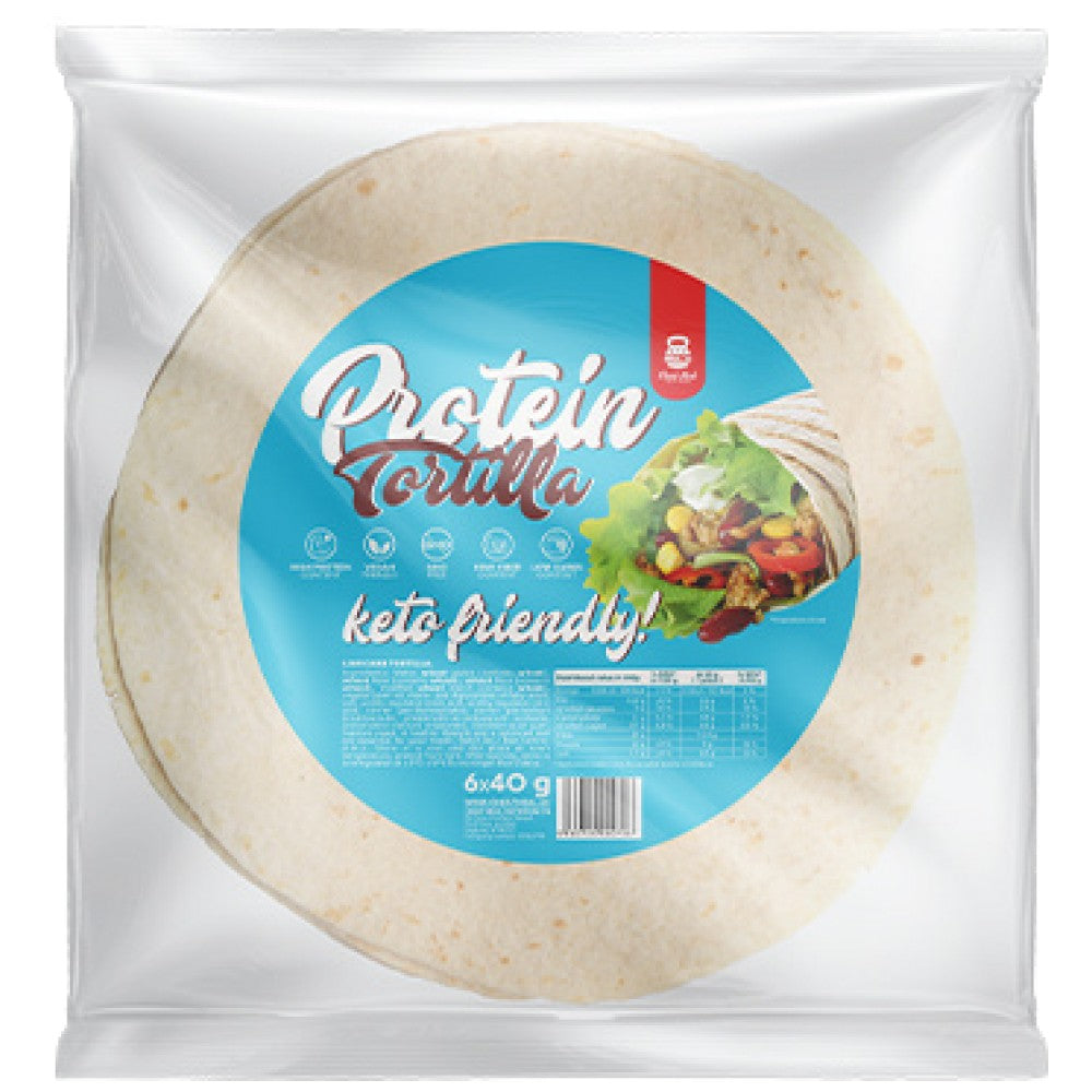 Protein Tortilla | Alacsony szénhidráttartalmú, magas fehérjetartalmú ~ Keto-barát pakolások - 6 x 40 (240) gramm