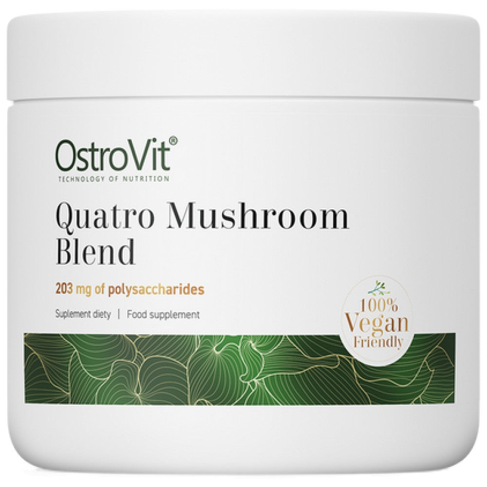 Quatro gomba keverék por | Oroszlánsörény ~ Reishi ~ Cordyceps ~ Chaga 100 gramm