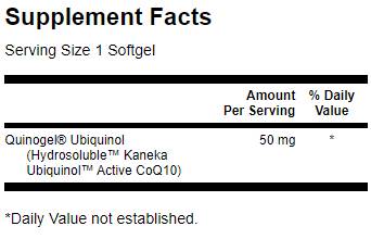 Quinogel - Vízben oldódó Ubiquinol CoQ10 30 gél kapszula