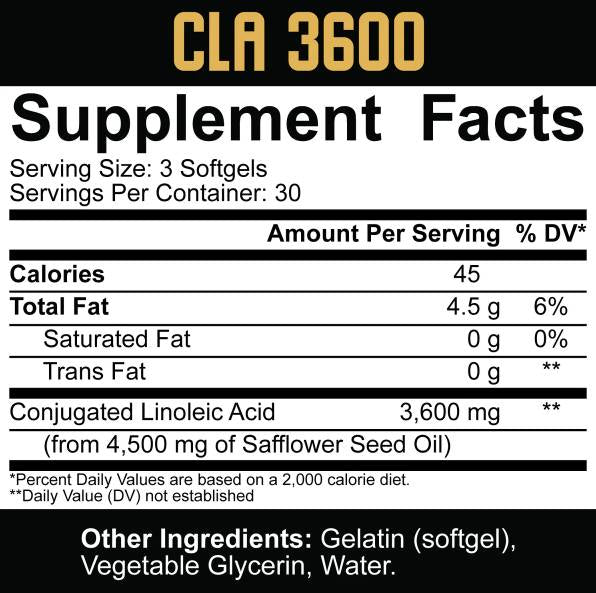 CLA 3600 | Core Series - 90 Softgels - Nutra Best Europe