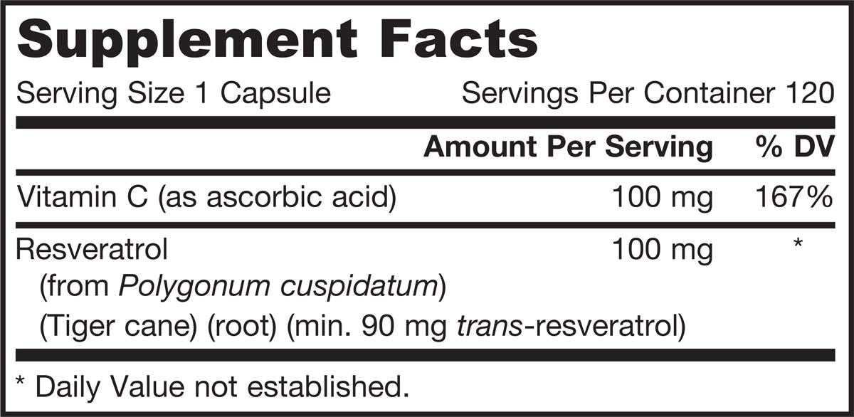 Resveratrol 100 mg - 120 kapszula