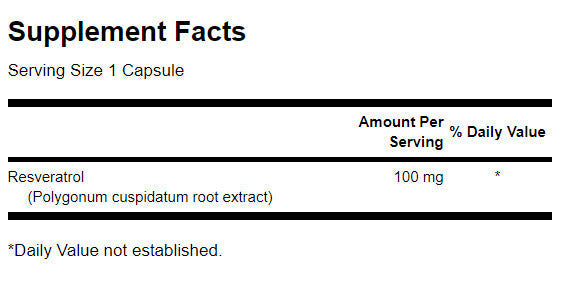 Resveratrol 100 mg - 30 kapszula