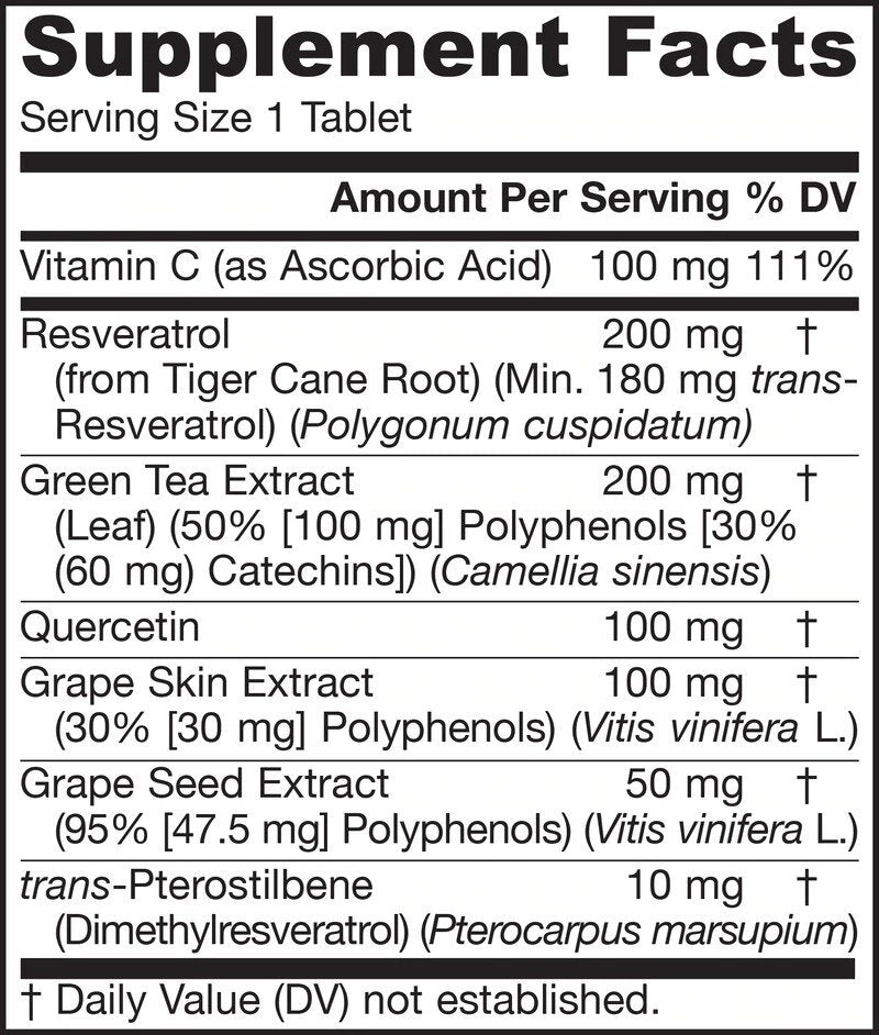 Resveratrol Synergy® 200mg – Resveratrol 60 tab