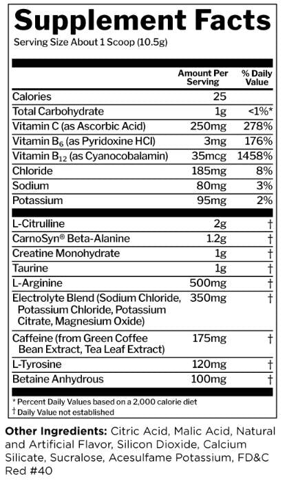 Ordít | Feroious Pre-Workout - 300-315 gramm