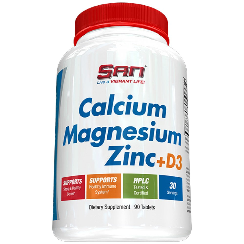 Calcium Magnesium Zinc + D3 - 90 Tablets - Nutra Best Europe