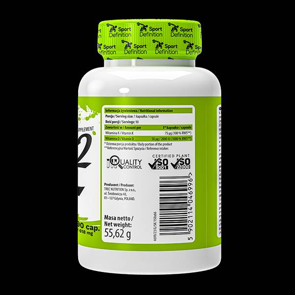 D3 + K2 MAX 90 capsules - Nutra Best Europe
